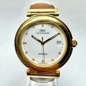 IWC SCHAFFHAUSEN DA VINCI 37mm Automatic 18K Yellow Gold Watch